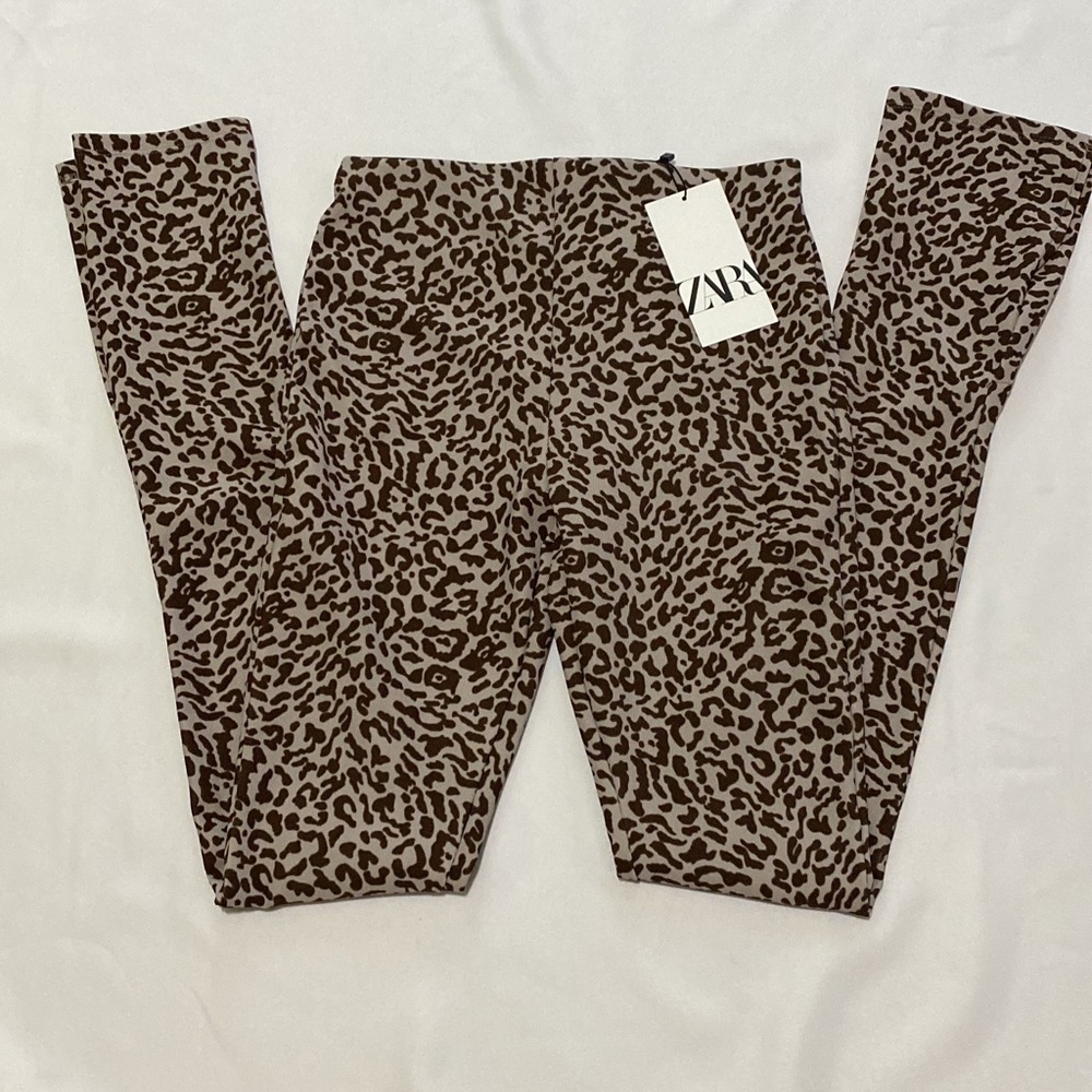 NWT ZARA Ottoman Slit Leggings